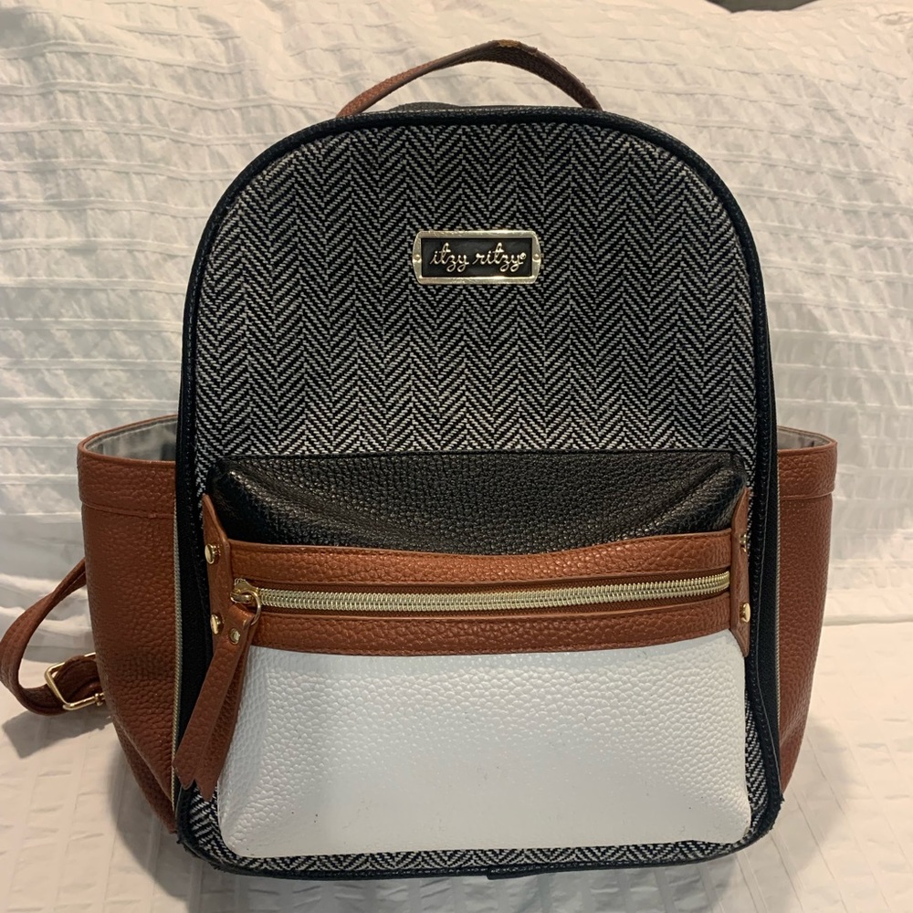 Itzy Ritzy Diaper Bag Mini Coffee & Cream